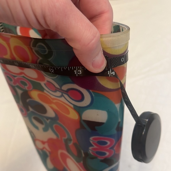 Coach Pixy Poppy multicolor rainbow C print logo rain boots size 6 - Picture 15 of 15